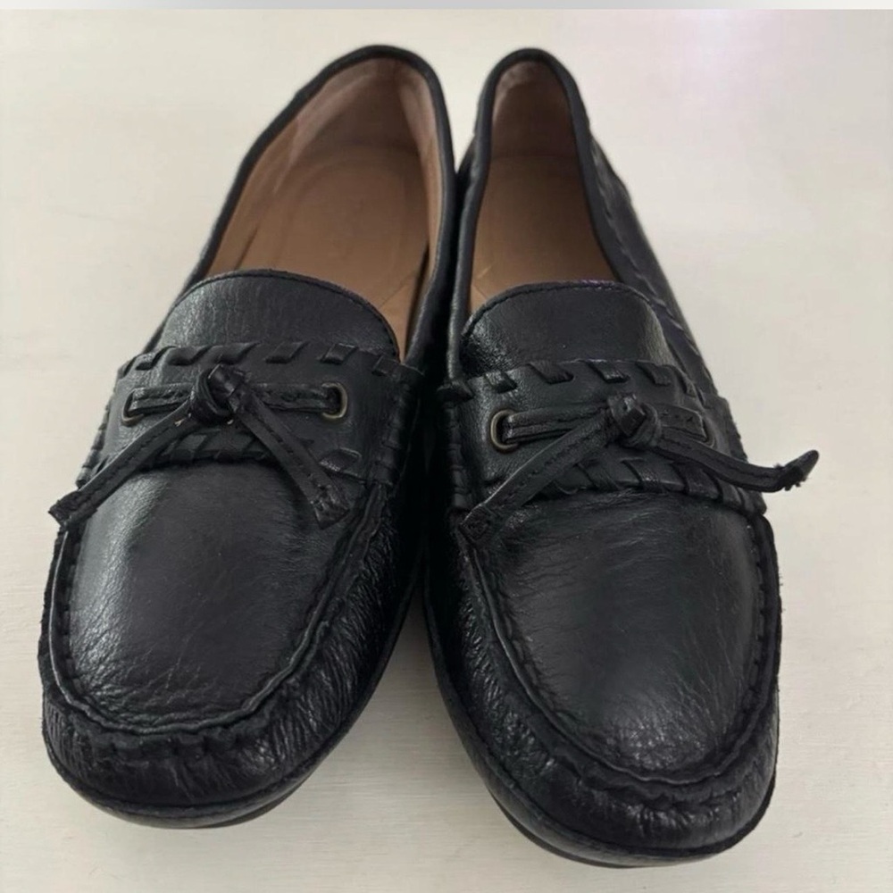Classic Black Leather Loafers